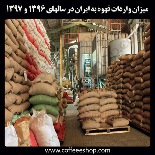 میزان واردات قهوه به ایران در سالهای 1396 و 1397